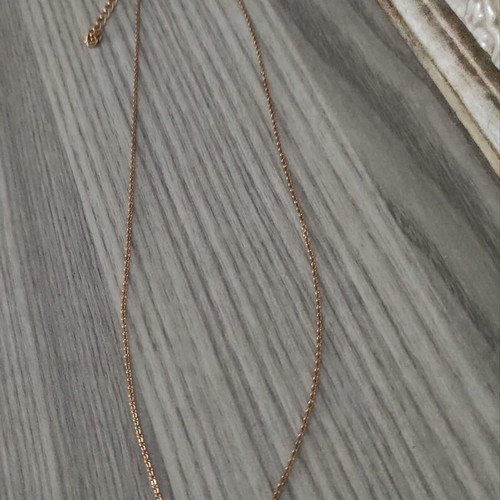 Infinity stainless steel necklace new pink gold