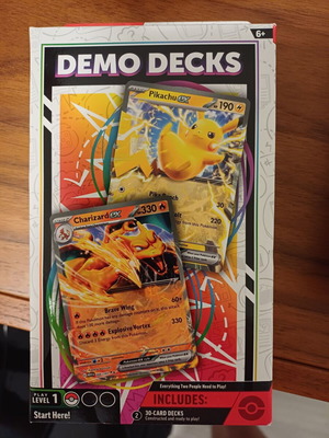 Pokemon Demo Deck with Charizard EX and Pikachu EX