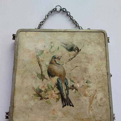 Triple Wall and Table Mirror with Bird Motif used