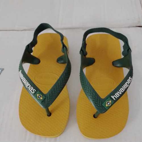 Havaianas Baby Brasil Logo II flip flops size 24, new