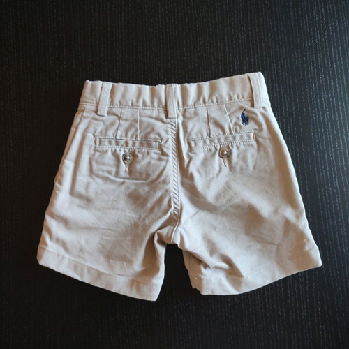 Ralph Lauren cotton beige shorts for 2-year-old boy new