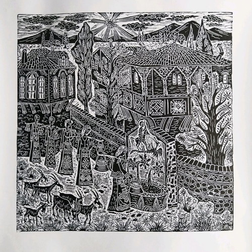 Linocut Momina Cheshma new