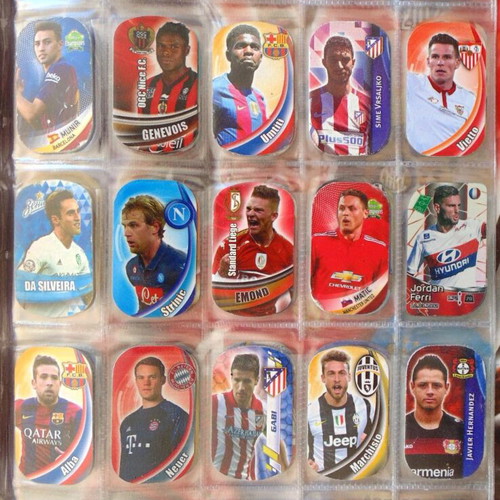 Complete football metal tags album, foil, Lot 200