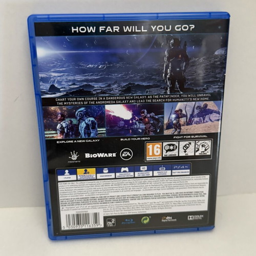 Mass Effect Andromeda PS4 game like new, PAL UK edition