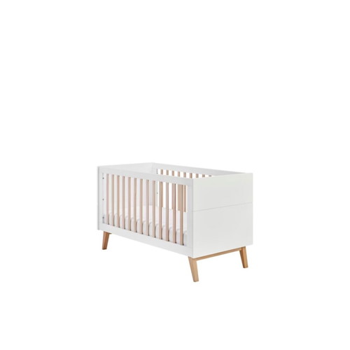 Swing baby cot and mattress like new, 70x140 cm, beech wood