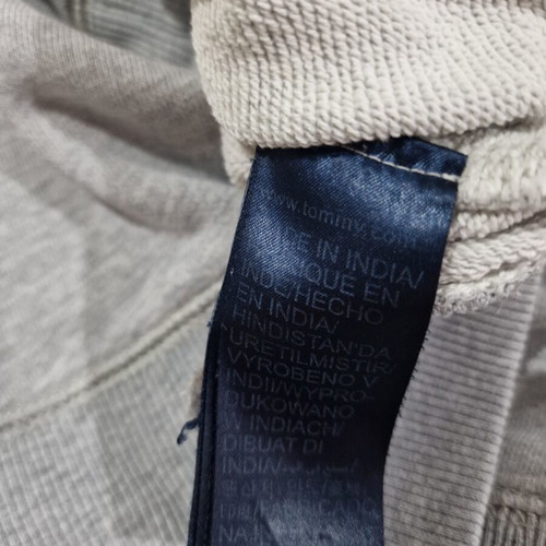Tommy Hilfiger men's cotton sweatshirt size M like new, gray and blue