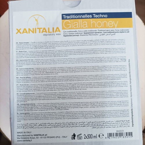 Depilatory Wax 500gr Yellow for Sensitive Skin and Face