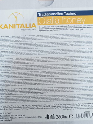 Κερί αποτρίχωσης 500gr κίτρινο για ευαίσθητες περιοχές και πρόσωπο