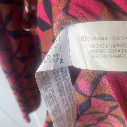 Zara dress with buttons and belt like new, multicolored