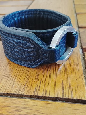 Dyrberg Kern leather bracelet black, like new