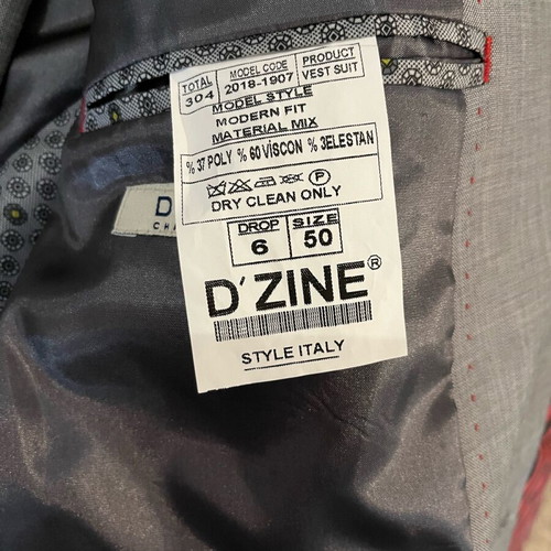 Suit gray like new, jacket size 50, trousers 48