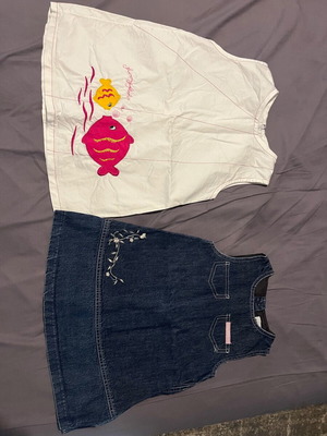 Girl dresses 1.5-2 years like new, 2 pieces