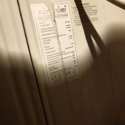 Toyotomi Izuru TRN-71ZR Inverter Air Conditioner used 24,000 BTU A++ Cooling A+++ Heating