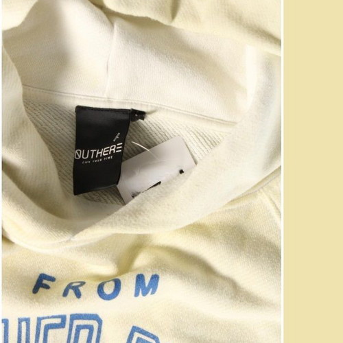 Outhere Italia Hoodie like new, cream with turquoise lettering