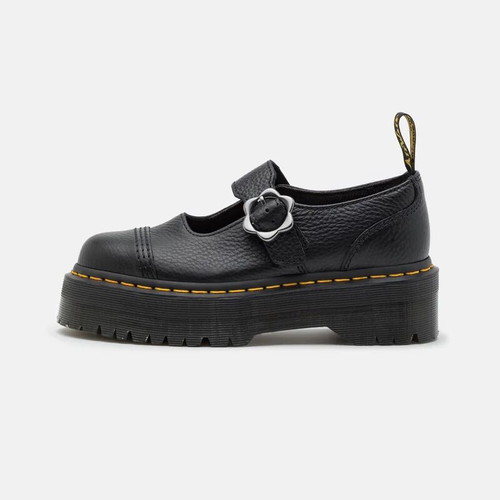 Dr. Martens Addina Flower Buckle leather platform shoes like new, size 40