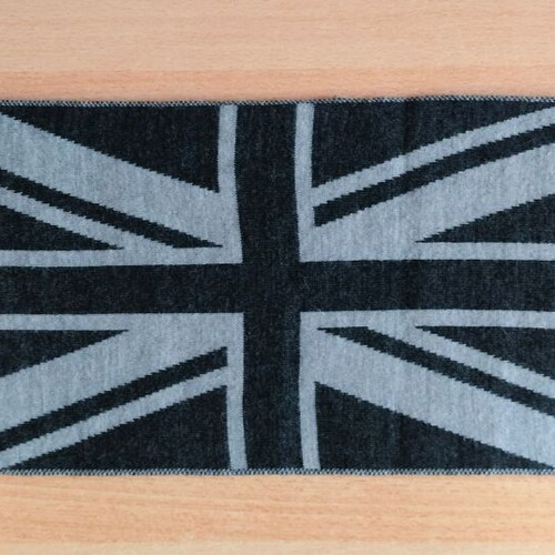United Colors of Benetton scarf with England flag design, grey and black