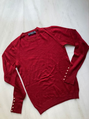 Zara knitted top like new, red, size M