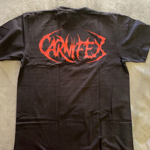 Carnifex deathcore T-shirt large used, black, cotton, authentic USA