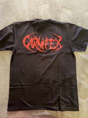 Carnifex deathcore T-shirt large used, black, cotton, authentic USA