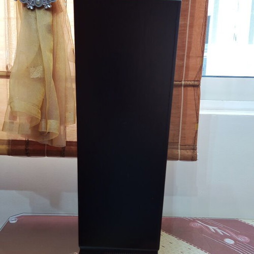 Wooden vase, dark brown