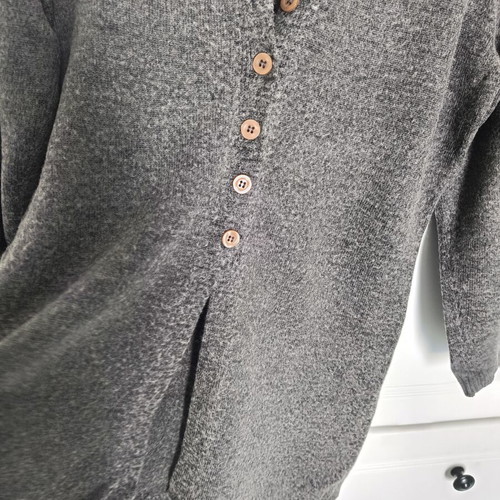 Benetton cardigan size S wool blend like new, gray