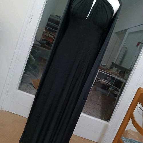 Black long versatile dress new, size S-M