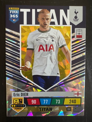 Κάρτα Eric Dier FIFA 365 Panini Adrenalyn #151 μεταχειρισμένη