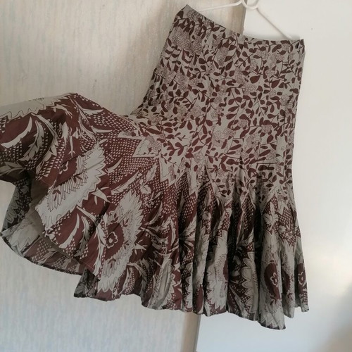 Vintage skirt Ventilo La Colline, new, 100% cotton floral pattern