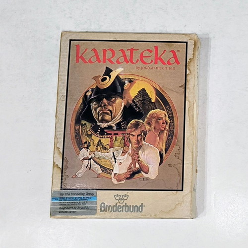 Karateka PC Big Box used, action fighting game by Broderbund