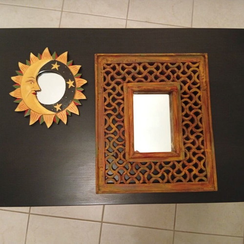 Vintage & Boho Wall Mirrors set of 3 like new