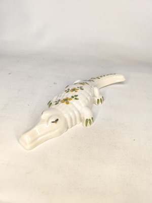 Ceramic crocodile new 20×8