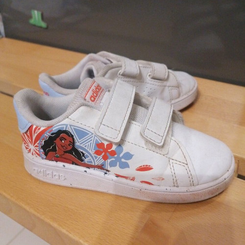 Adidas Kids Moana Shoes Used Size 25 White