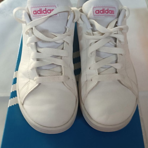 Adidas women's kids shoes size 35, used