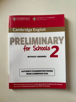 Preliminary for Schools 2 (PET) Cambridge English New