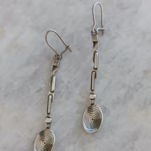 Silver 925 dangling earrings like new