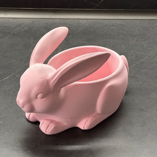 Easter basket bowl shaped like a bunny new