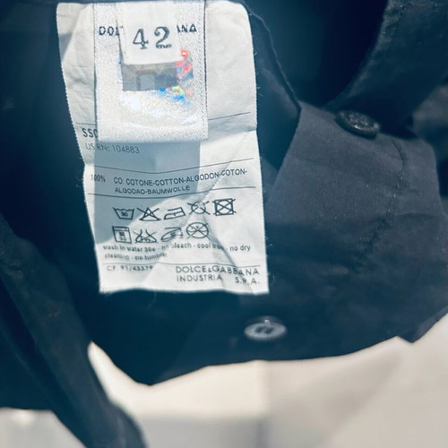 Dolce & Gabbana black shirt size IT 42 small like new