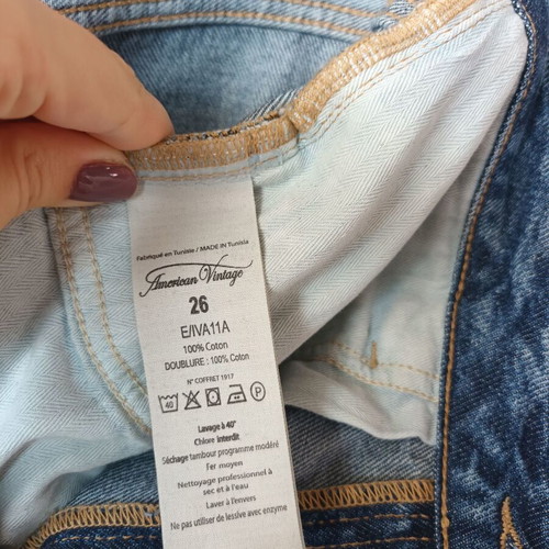 Jean pants American Vintage carrot shape like new, blue, size S