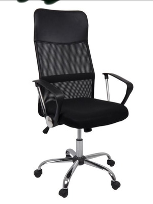 Office chairs new, pack of 50, black mesh and chrome base