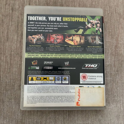 Smackdown vs Raw 2009 PlayStation 3 used, full English version