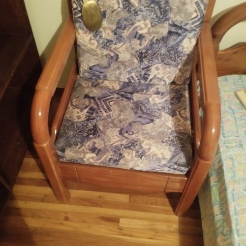 Armchairs like new, set of 2, wood