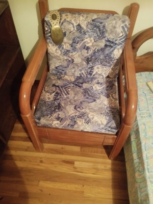 Armchairs like new, set of 2, wood