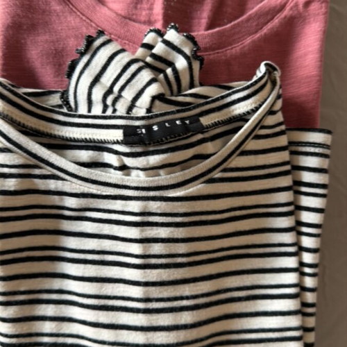 Sisley and Gap children's tops, size 134 cm, black