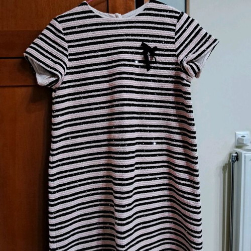 Alouette dress with sequins like new, size 16, black and pink