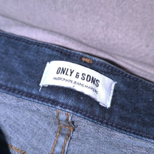 Only And Sons dark blue denim pants like new, size S