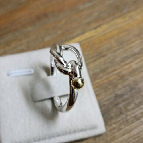 Silver 925 plated ring used with box