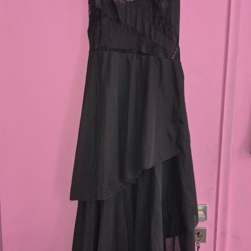 Negligee with lace like new, black, size M