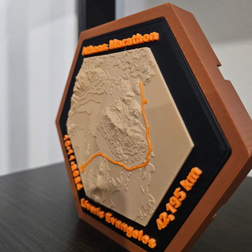 Hexagon Custom 3D Stand για μετάλλια και διαδρομές καινούργιο