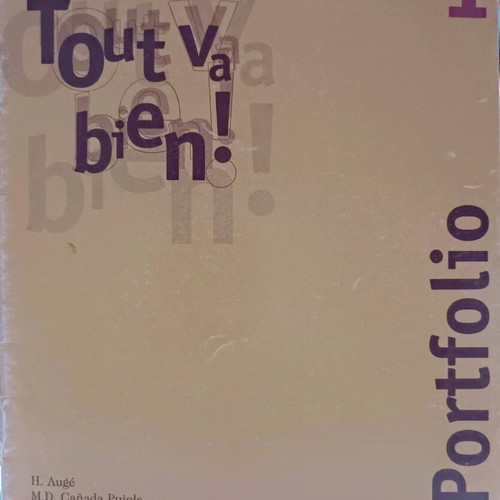 Tout va bien! Portfolio 1 used French language book