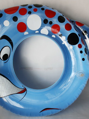 Vintage 70's Happy Whale Greek inflatable lifebuoy new